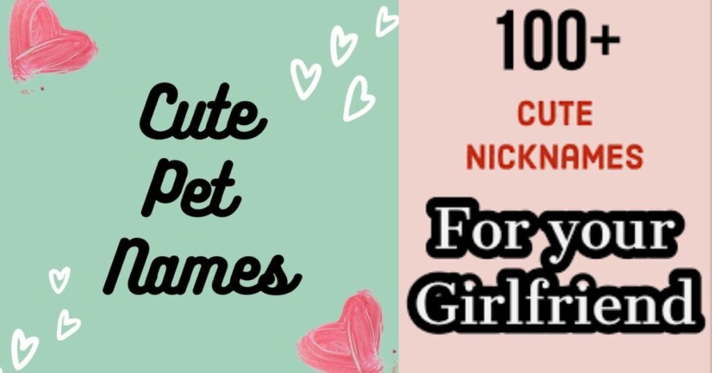 Pet Names for Girlfriend