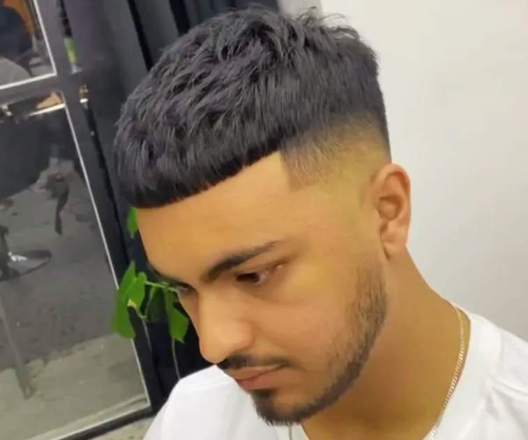 Fluffy Edgar Cut Taper Fade Haircut